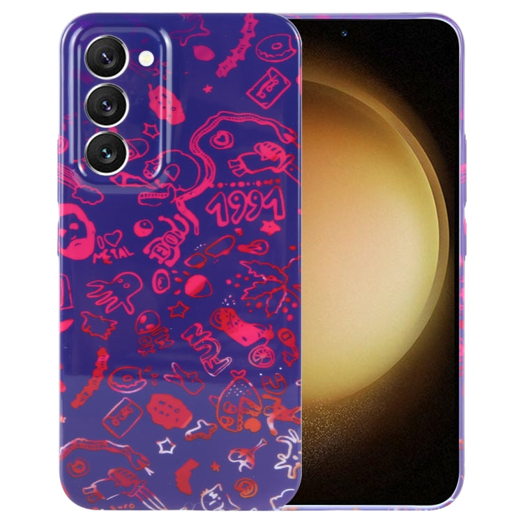 Painted Pattern Precise Hole PC Phone Case, For Samsung Galaxy S23+ 5G
