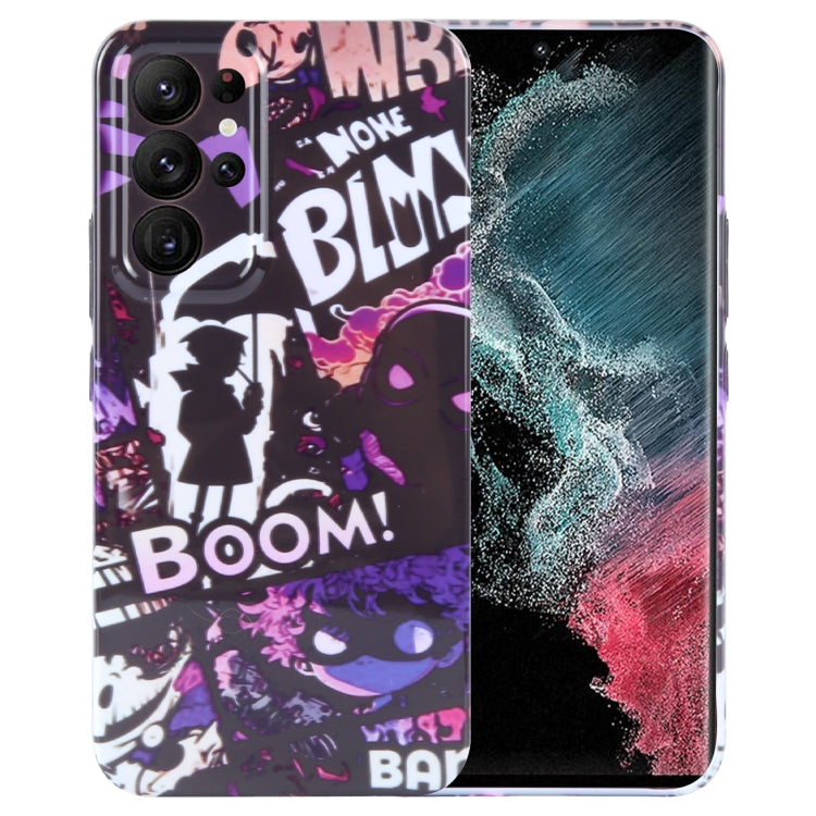 Painted Pattern Precise Hole PC Phone Case, For Samsung Galaxy S22 Ultra 5G