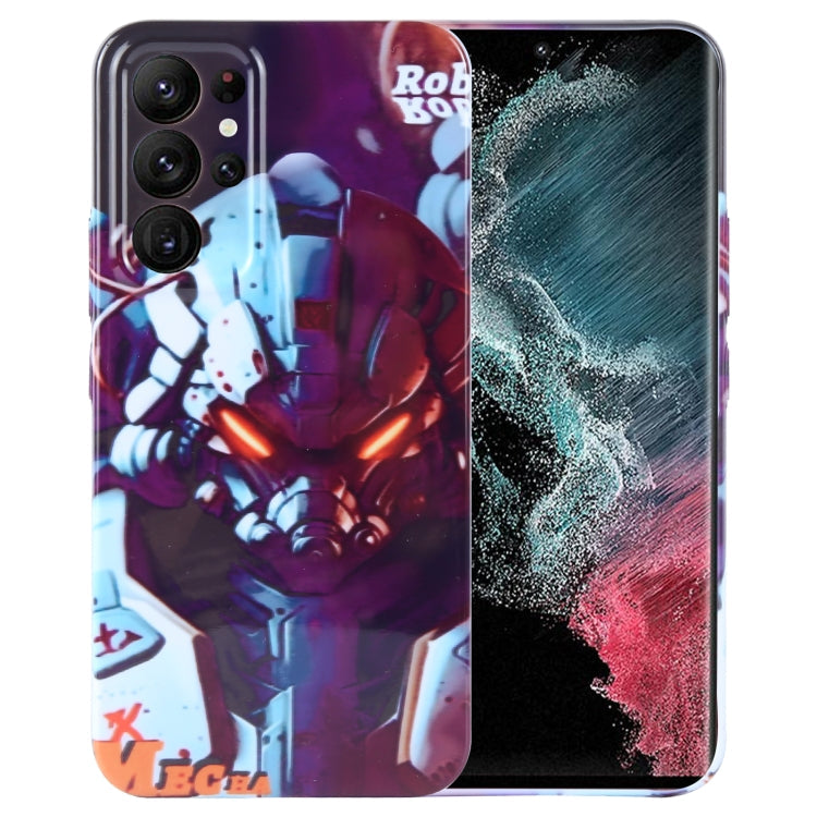 Painted Pattern Precise Hole PC Phone Case, For Samsung Galaxy S22 Ultra 5G
