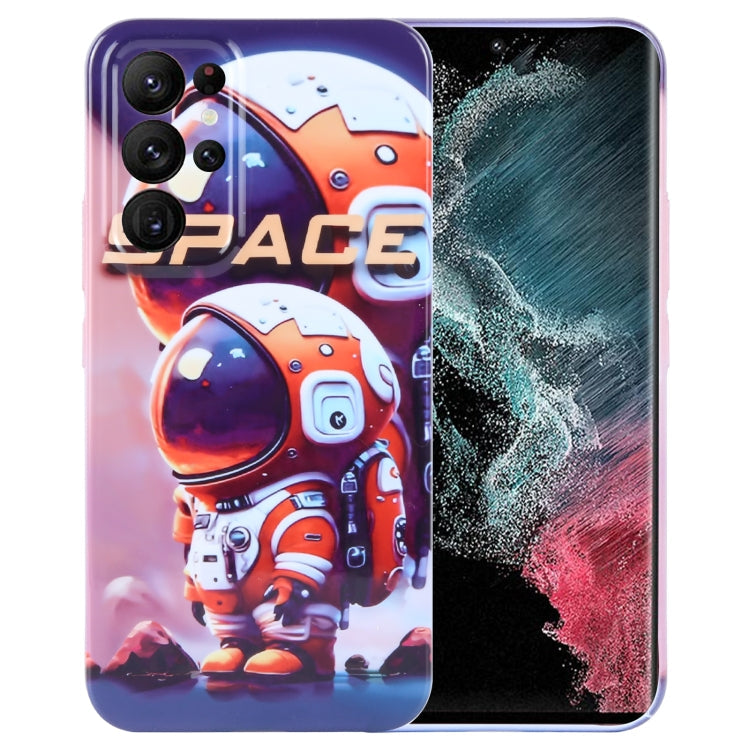 Painted Pattern Precise Hole PC Phone Case, For Samsung Galaxy S22 Ultra 5G