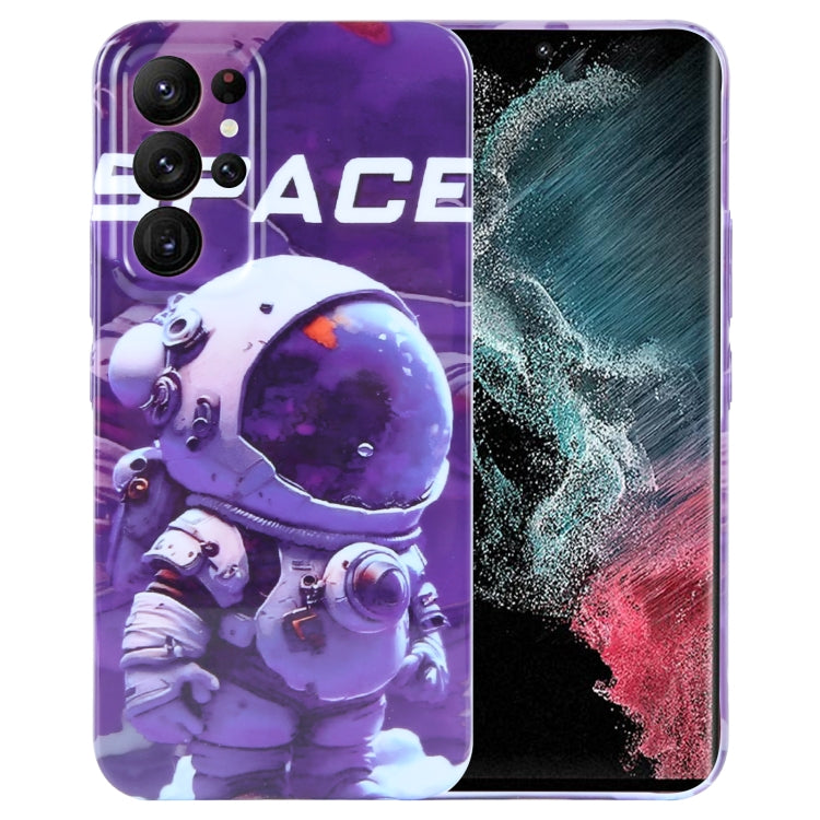 Painted Pattern Precise Hole PC Phone Case, For Samsung Galaxy S22 Ultra 5G
