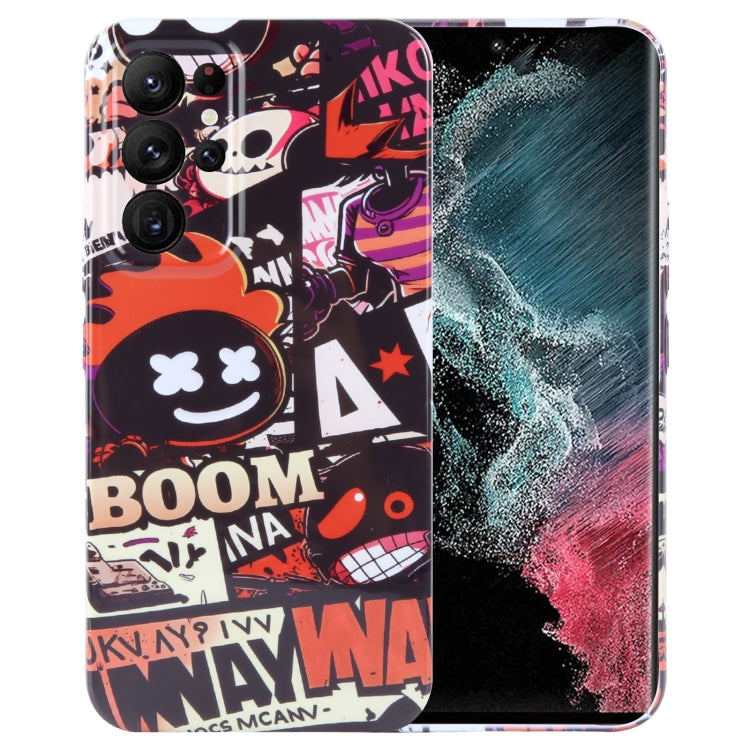 Painted Pattern Precise Hole PC Phone Case, For Samsung Galaxy S22 Ultra 5G