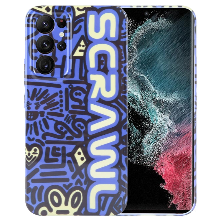 Painted Pattern Precise Hole PC Phone Case, For Samsung Galaxy S22 Ultra 5G