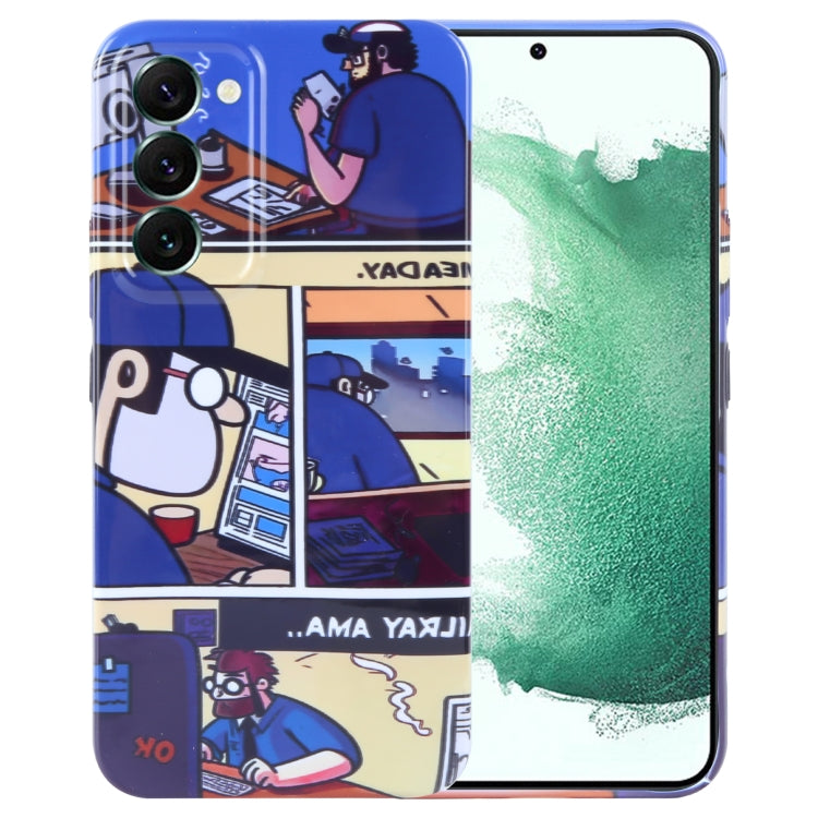 Painted Pattern Precise Hole PC Phone Case, For Samsung Galaxy S22+ 5G