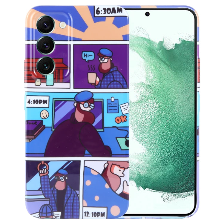 Painted Pattern Precise Hole PC Phone Case, For Samsung Galaxy S22+ 5G