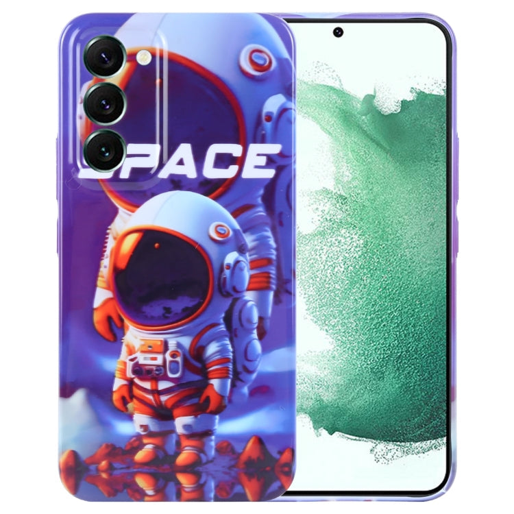 Painted Pattern Precise Hole PC Phone Case, For Samsung Galaxy S22+ 5G