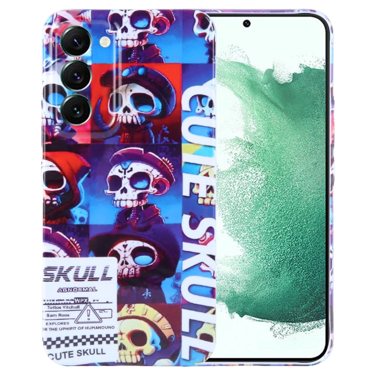 Painted Pattern Precise Hole PC Phone Case, For Samsung Galaxy S22+ 5G