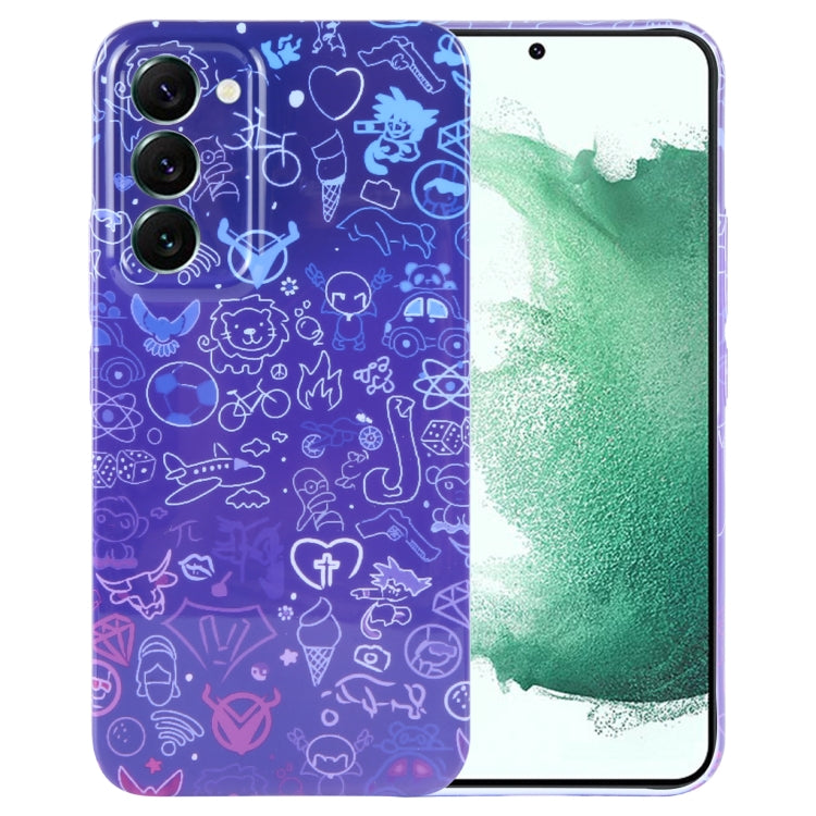 Painted Pattern Precise Hole PC Phone Case, For Samsung Galaxy S22+ 5G