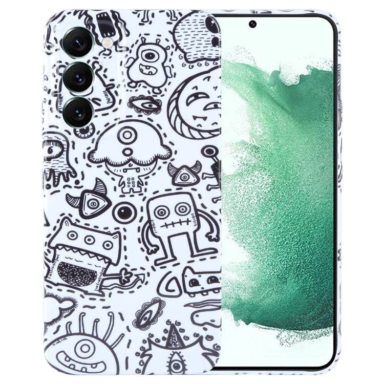 Painted Pattern Precise Hole PC Phone Case, For Samsung Galaxy S22+ 5G