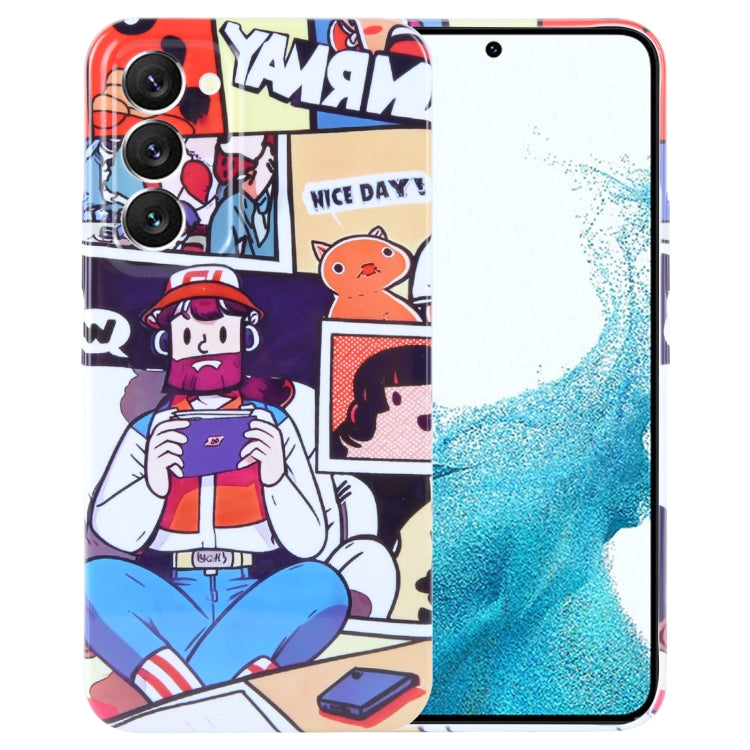 Painted Pattern Precise Hole PC Phone Case, For Samsung Galaxy S22 5G