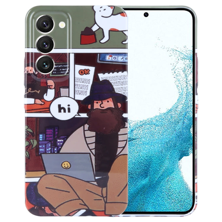 Painted Pattern Precise Hole PC Phone Case, For Samsung Galaxy S22 5G
