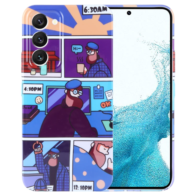 Painted Pattern Precise Hole PC Phone Case, For Samsung Galaxy S22 5G