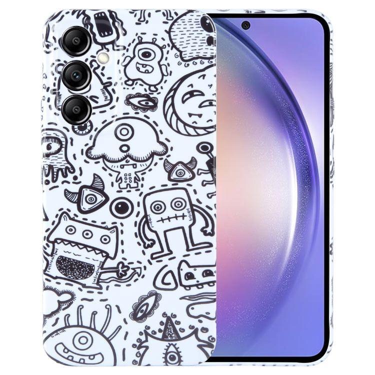 Painted Pattern Precise Hole PC Phone Case, For Samsung Galaxy A54 5G