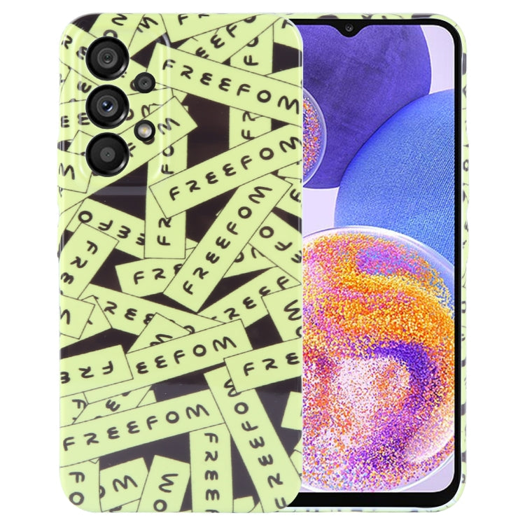 Painted Pattern Precise Hole PC Phone Case, For Samsung Galaxy A23