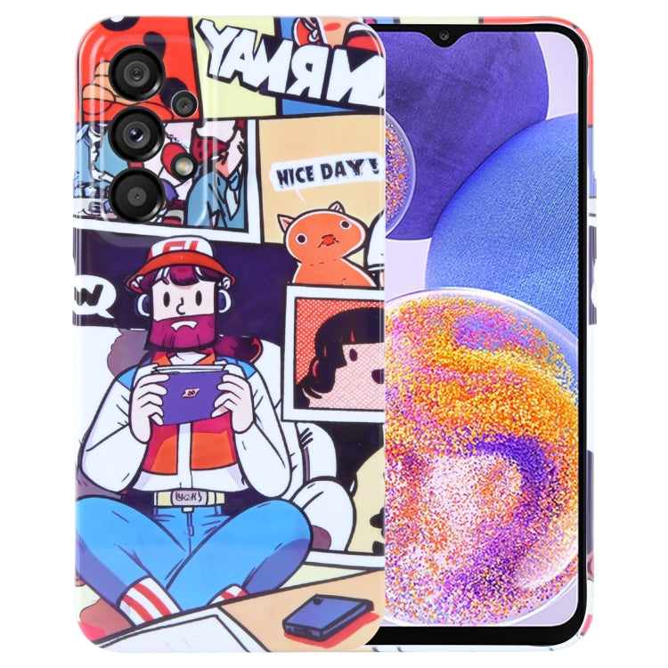 Painted Pattern Precise Hole PC Phone Case, For Samsung Galaxy A23