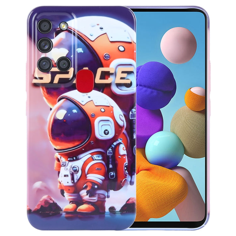 Painted Pattern Precise Hole PC Phone Case, For Samsung Galaxy A21s