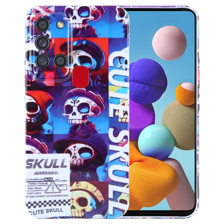 Painted Pattern Precise Hole PC Phone Case, For Samsung Galaxy A21s