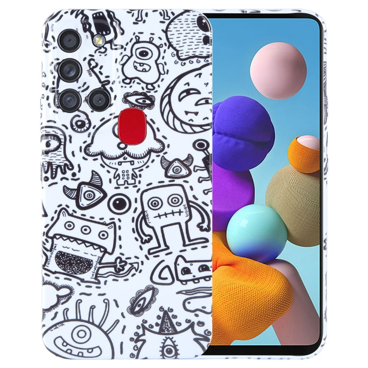Painted Pattern Precise Hole PC Phone Case, For Samsung Galaxy A21s