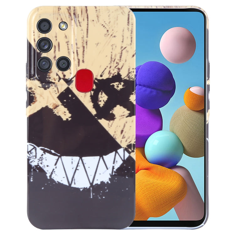 Painted Pattern Precise Hole PC Phone Case, For Samsung Galaxy A21s