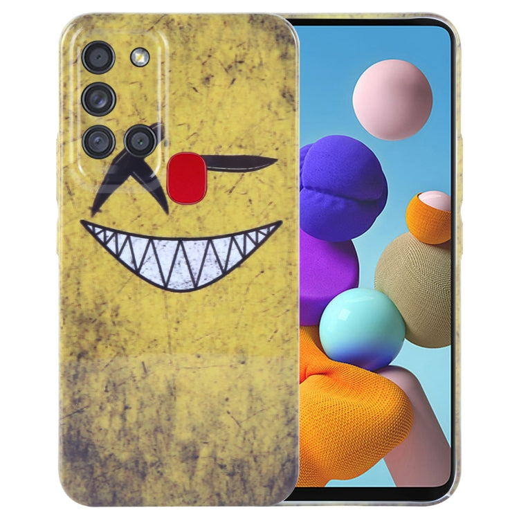 Painted Pattern Precise Hole PC Phone Case, For Samsung Galaxy A21s