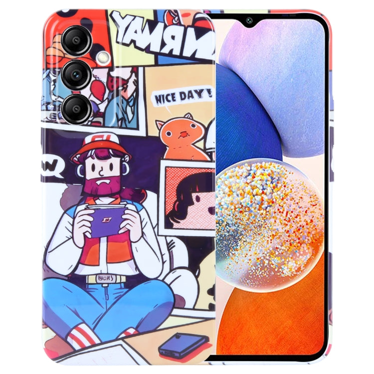Painted Pattern Precise Hole PC Phone Case, For Samsung Galaxy A14 5G