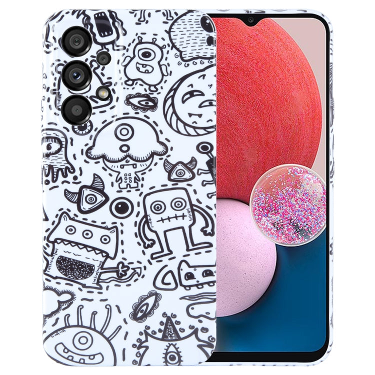 Painted Pattern Precise Hole PC Phone Case, For Samsung Galaxy A13 4G
