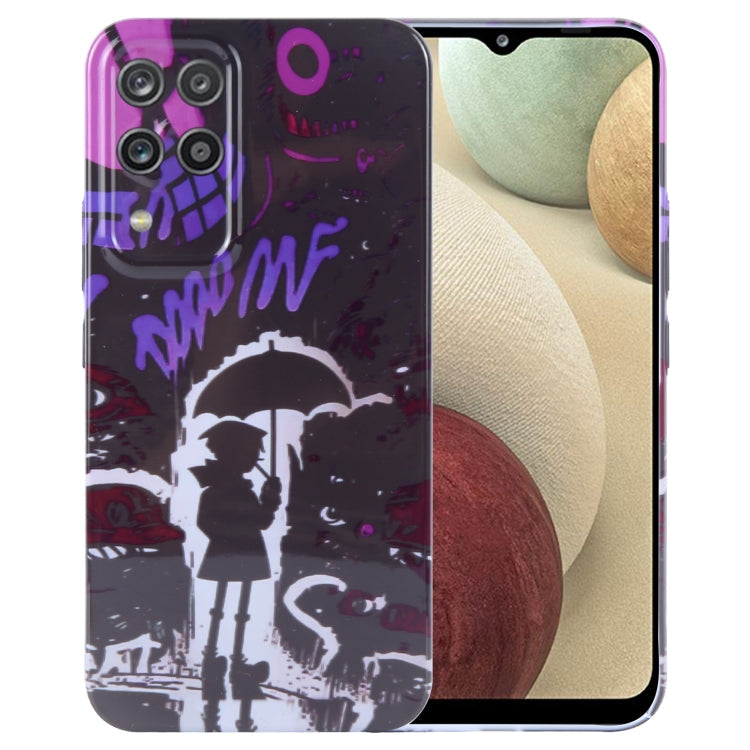 Painted Pattern Precise Hole PC Phone Case, For Samsung Galaxy A12