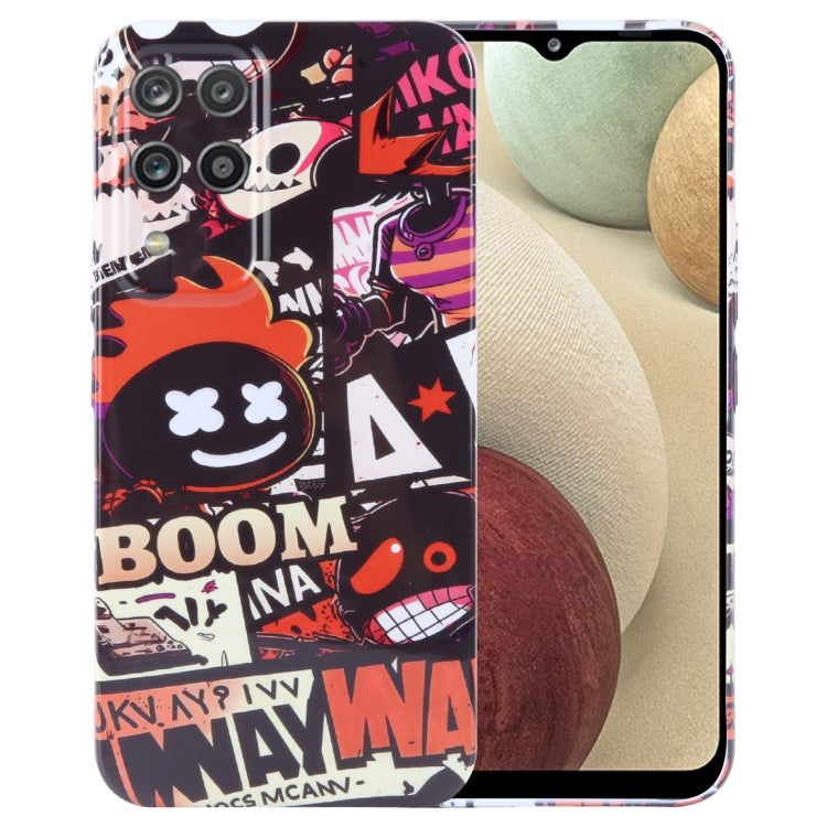 Painted Pattern Precise Hole PC Phone Case, For Samsung Galaxy A12