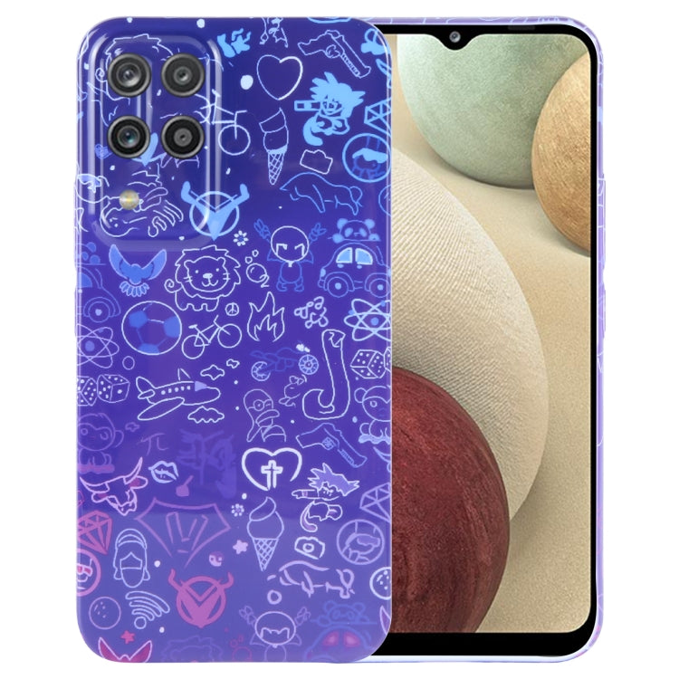 Painted Pattern Precise Hole PC Phone Case, For Samsung Galaxy A12