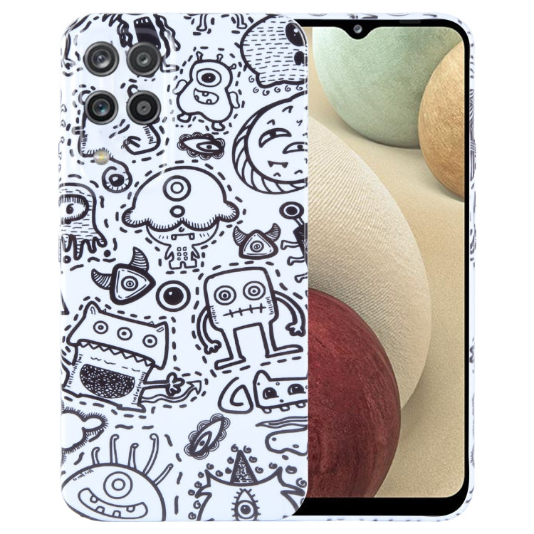 Painted Pattern Precise Hole PC Phone Case, For Samsung Galaxy A12
