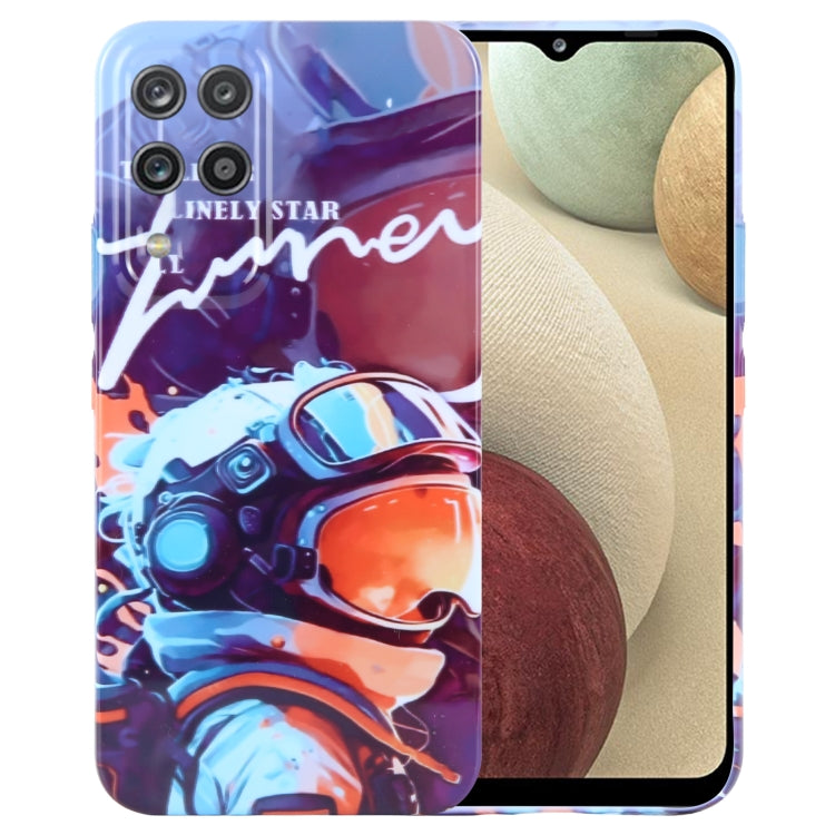 Painted Pattern Precise Hole PC Phone Case, For Samsung Galaxy A12