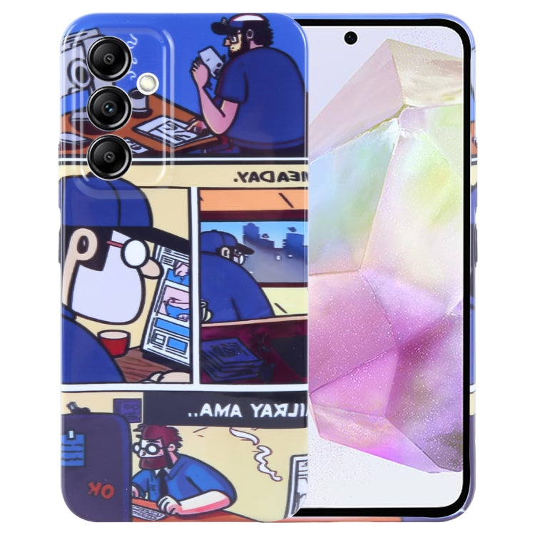 Painted Pattern Precise Hole PC Phone Case, For Samsung Galaxy A35 5G