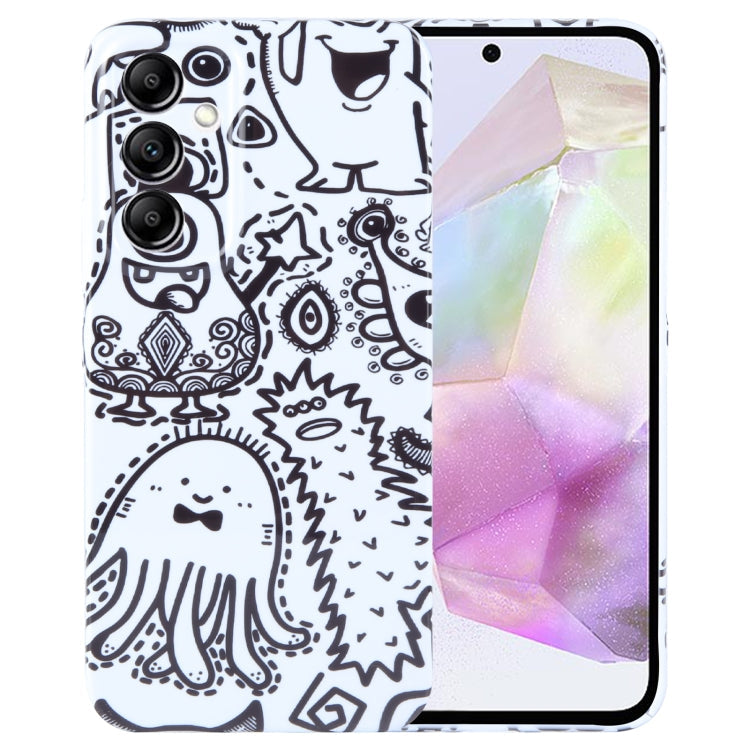 Painted Pattern Precise Hole PC Phone Case, For Samsung Galaxy A35 5G