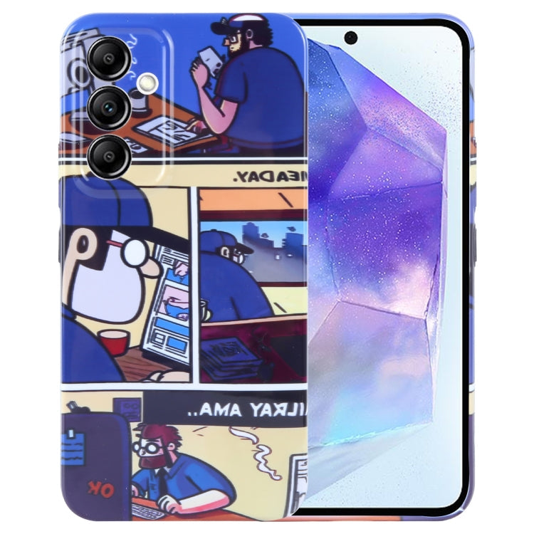 Painted Pattern Precise Hole PC Phone Case, For Samsung Galaxy A55 5G