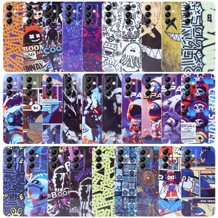 Painted Pattern Precise Hole PC Phone Case, For Samsung Galaxy A21s