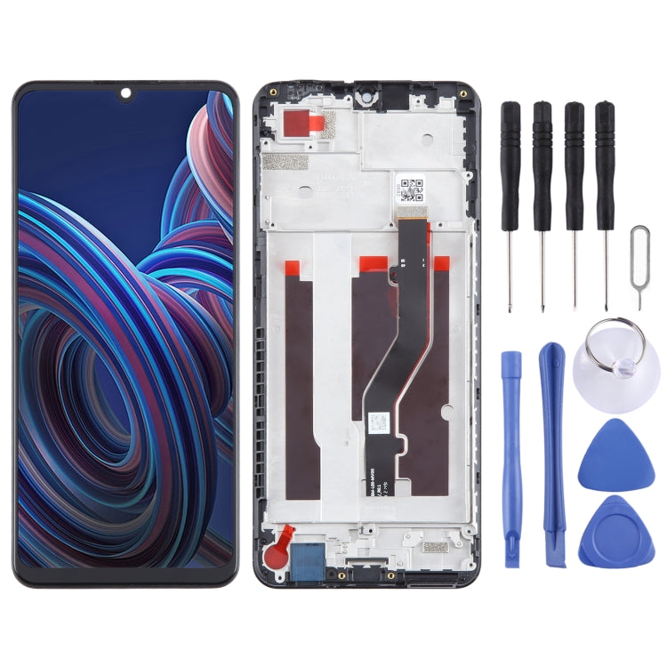 LCD Screen Digitizer Full Assembly with Frame, For ZTE Blade A73 4G 7060, For ZTE Blade A72 5G 7540N, For ZTE Blade V40 Vita 8045, For ZTE Blade A72 4G A7040, For ZTE Blade A52 4G