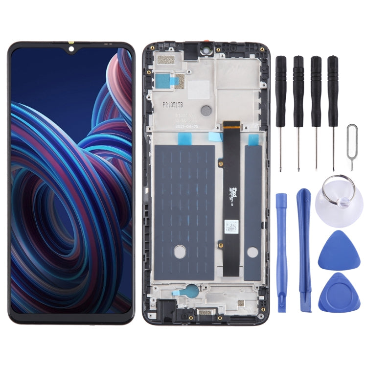 LCD Screen Digitizer Full Assembly with Frame, For ZTE Blade A73 4G 7060, For ZTE Blade A72 5G 7540N, For ZTE Blade V40 Vita 8045, For ZTE Blade A72 4G A7040, For ZTE Blade A52 4G