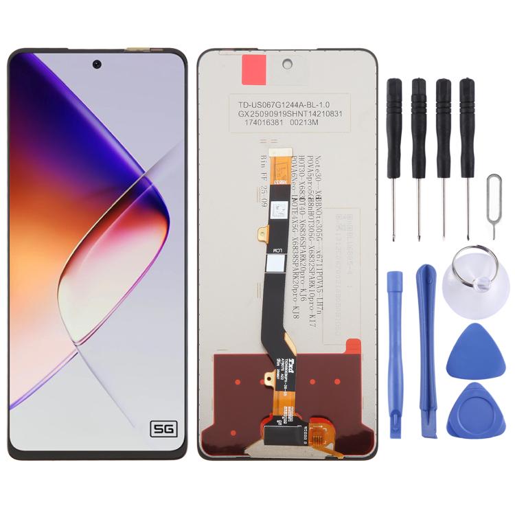 OEM LCD Screen with Digitizer Full Assembly, For Infinix GT 50 Pro X6891, For Infinix Note Edge X6887, For Infinix Note 60 Pro X6878, For Infinix Note 60 X6879, For Infinix GT 30 5G X6876, For Infinix Hot 60 5G X6726, For Infinix Hot 60 Pro 4G X6885   ...