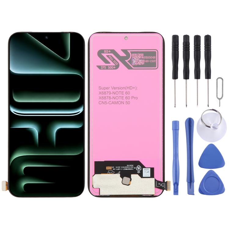 OEM LCD Screen with Digitizer Full Assembly, For Infinix GT 50 Pro X6891, For Infinix Note Edge X6887, For Infinix Note 60 Pro X6878, For Infinix Note 60 X6879, For Infinix GT 30 5G X6876, For Infinix Hot 60 5G X6726, For Infinix Hot 60 Pro 4G X6885   ...