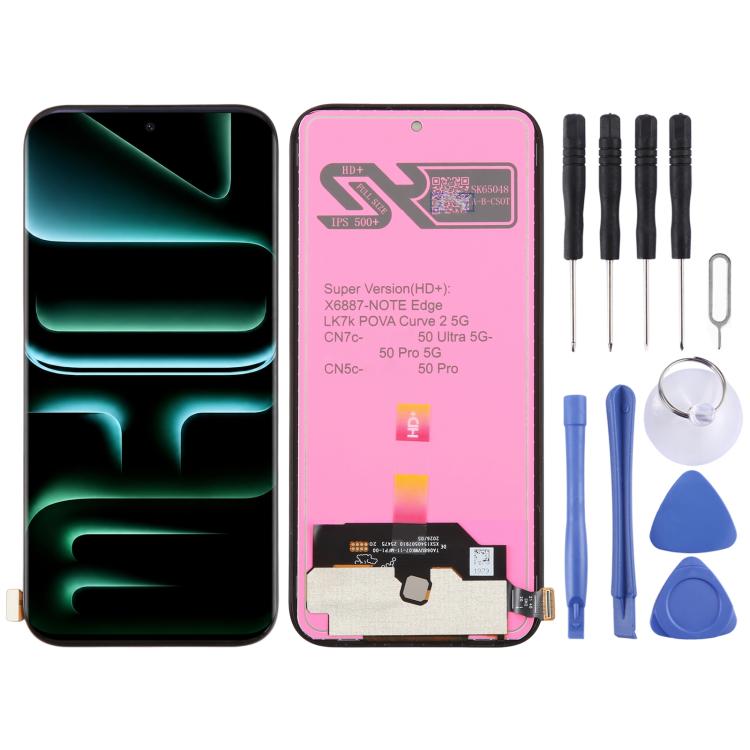 OEM LCD Screen with Digitizer Full Assembly, For Infinix GT 50 Pro X6891, For Infinix Note Edge X6887, For Infinix Note 60 Pro X6878, For Infinix Note 60 X6879, For Infinix GT 30 5G X6876, For Infinix Hot 60 5G X6726, For Infinix Hot 60 Pro 4G X6885   ...