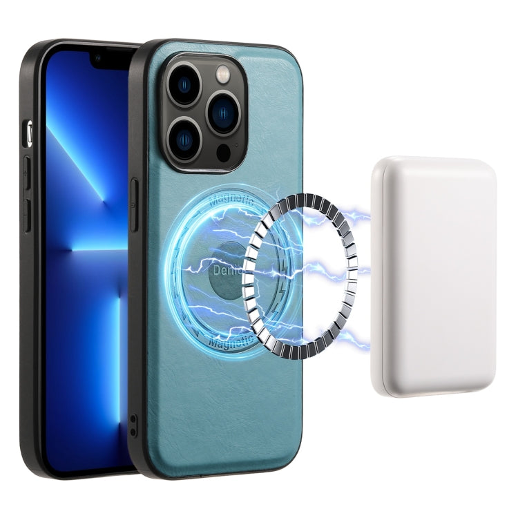 Denior Cowhide Texture Leather MagSafe Phone Case, For iPhone 13 Pro Max, For iPhone 13 Pro, For iPhone 12/12 Pro, For iPhone 12 Pro Max