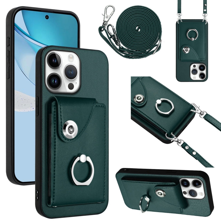 Organ Card Bag Ring Holder Phone Case with Long Lanyard, For iPhone Air, For iPhone 16 Pro Max, For iPhone 16 Pro, For iPhone 16 Plus