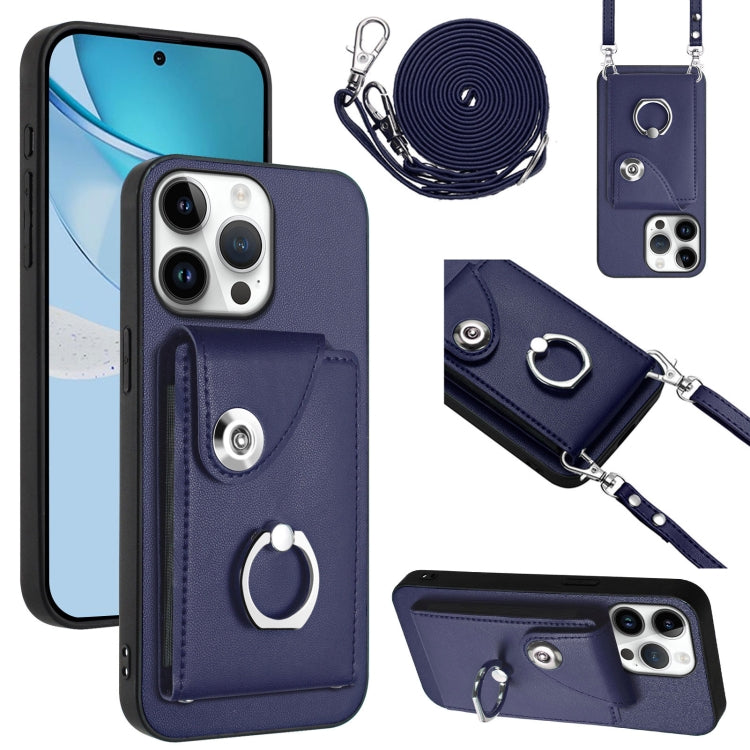 Organ Card Bag Ring Holder Phone Case with Long Lanyard, For iPhone Air, For iPhone 16 Pro Max, For iPhone 16 Pro, For iPhone 16 Plus
