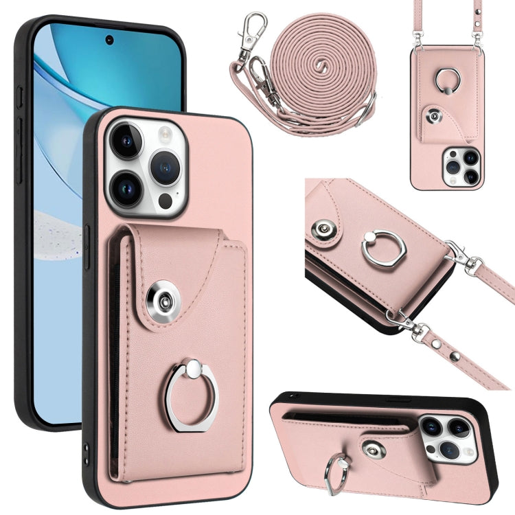 Organ Card Bag Ring Holder Phone Case with Long Lanyard, For iPhone Air, For iPhone 16 Pro Max, For iPhone 16 Pro, For iPhone 16 Plus