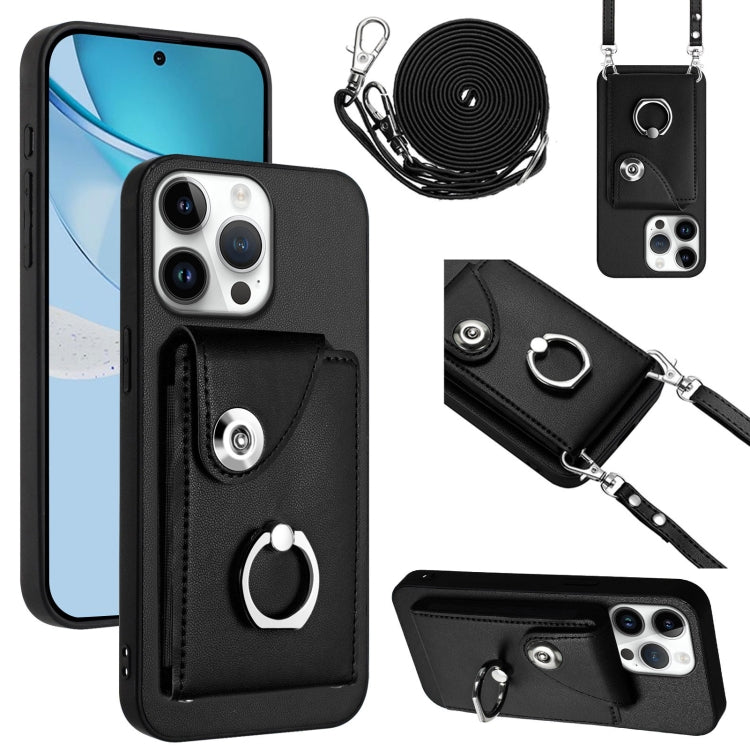Organ Card Bag Ring Holder Phone Case with Long Lanyard, For iPhone Air, For iPhone 16 Pro Max, For iPhone 16 Pro, For iPhone 16 Plus