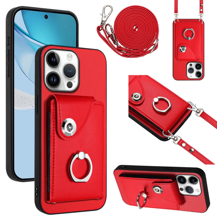 Organ Card Bag Ring Holder Phone Case with Long Lanyard, For iPhone Air, For iPhone 16 Pro Max, For iPhone 16 Pro, For iPhone 16 Plus