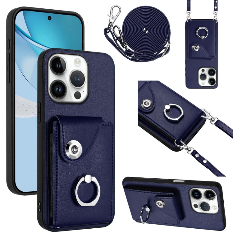 Organ Card Bag Ring Holder Phone Case with Long Lanyard, For iPhone Air, For iPhone 16 Pro Max, For iPhone 16 Pro, For iPhone 16 Plus