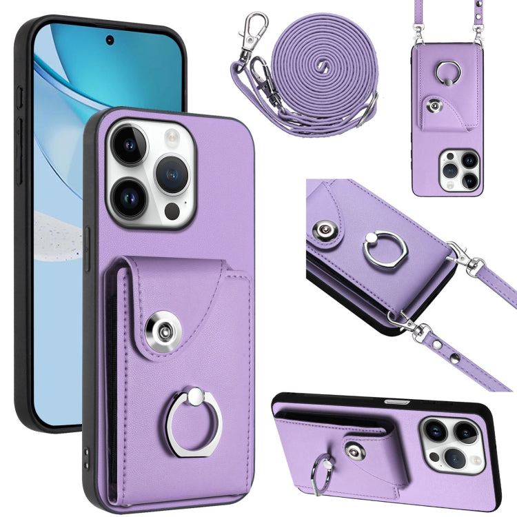 Organ Card Bag Ring Holder Phone Case with Long Lanyard, For iPhone Air, For iPhone 16 Pro Max, For iPhone 16 Pro, For iPhone 16 Plus