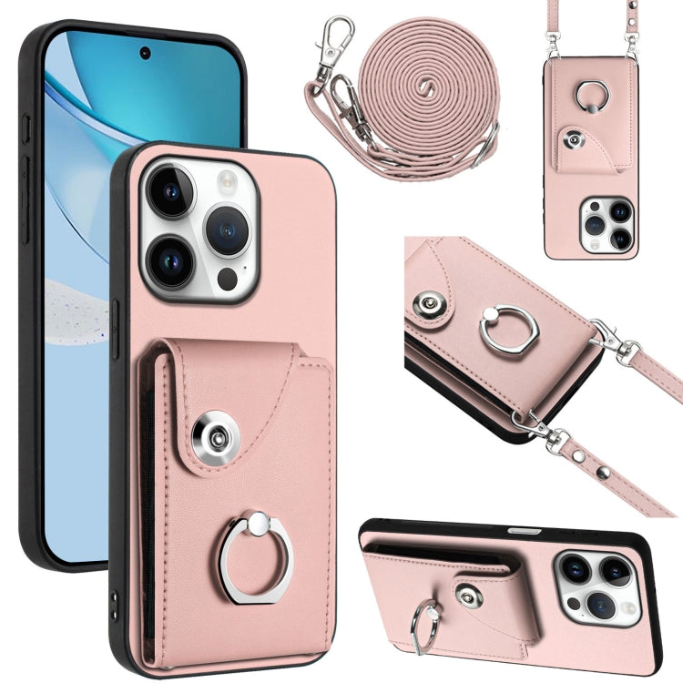 Organ Card Bag Ring Holder Phone Case with Long Lanyard, For iPhone Air, For iPhone 16 Pro Max, For iPhone 16 Pro, For iPhone 16 Plus