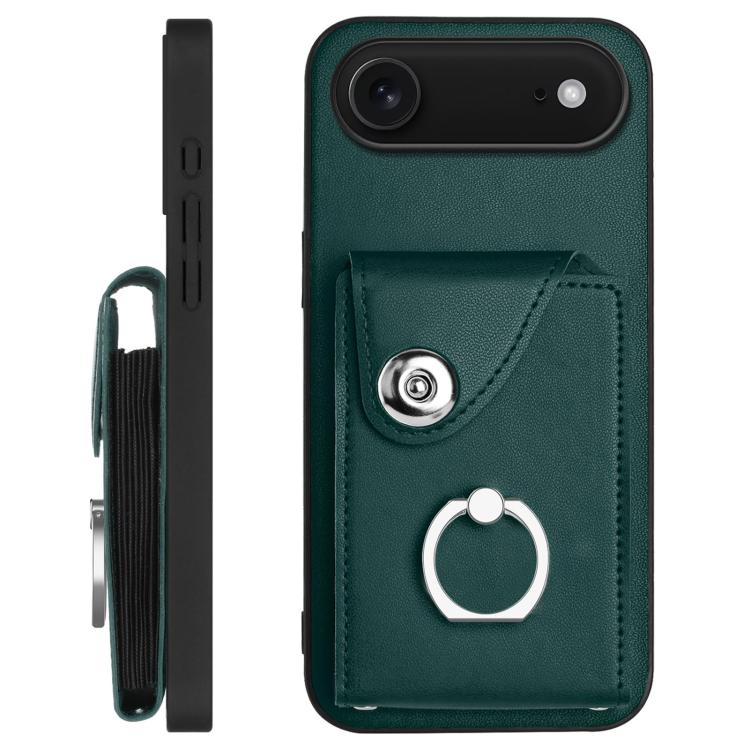 Organ Card Bag Ring Holder Phone Case with Long Lanyard, For iPhone Air, For iPhone 16 Pro Max, For iPhone 16 Pro, For iPhone 16 Plus